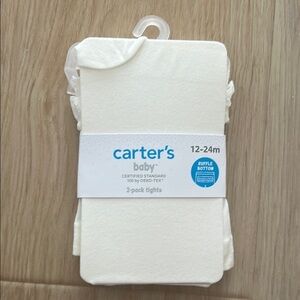 Carter's Baby Cream Tights 2-Pack